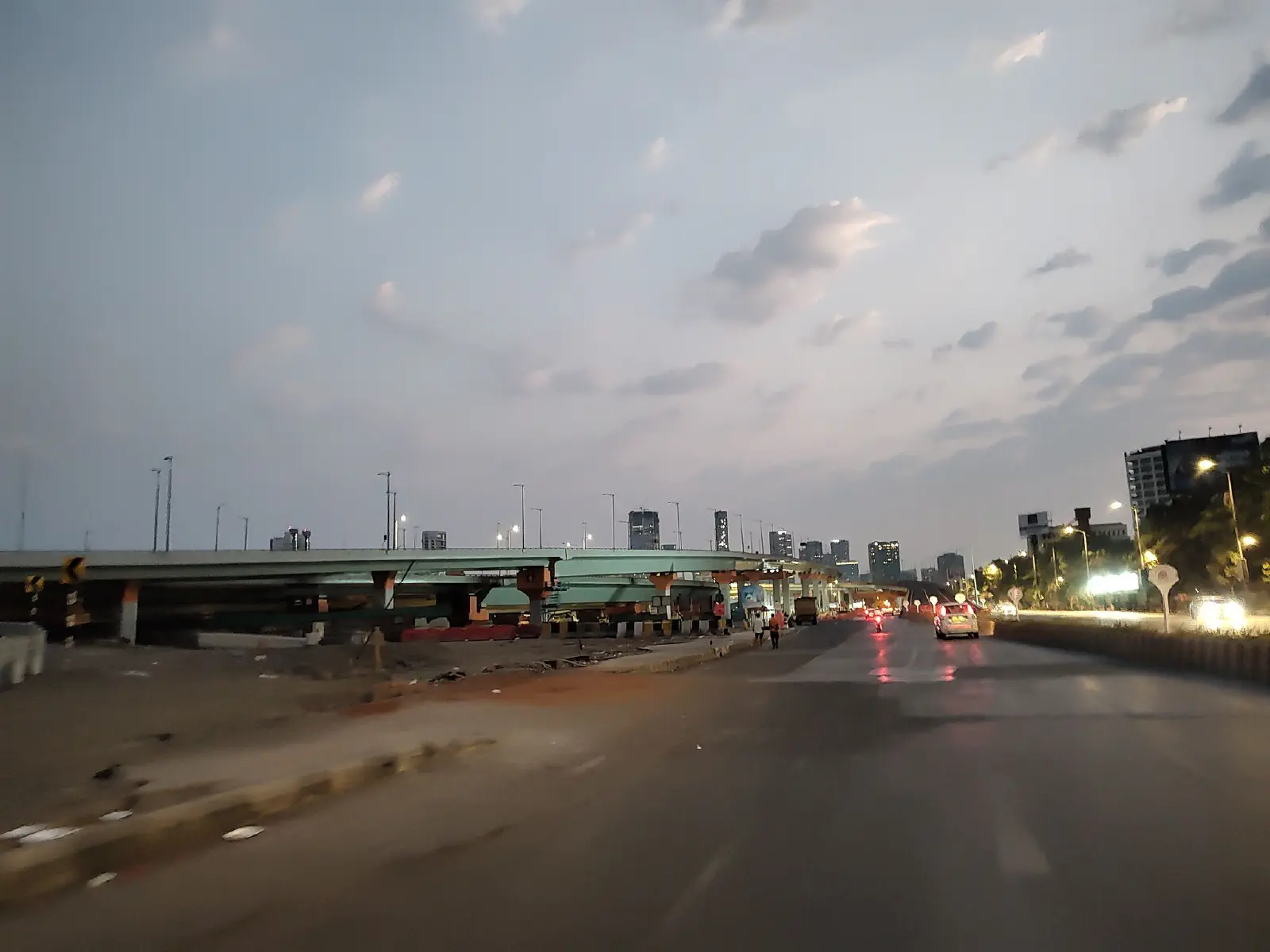 Coastal road in Worli.
