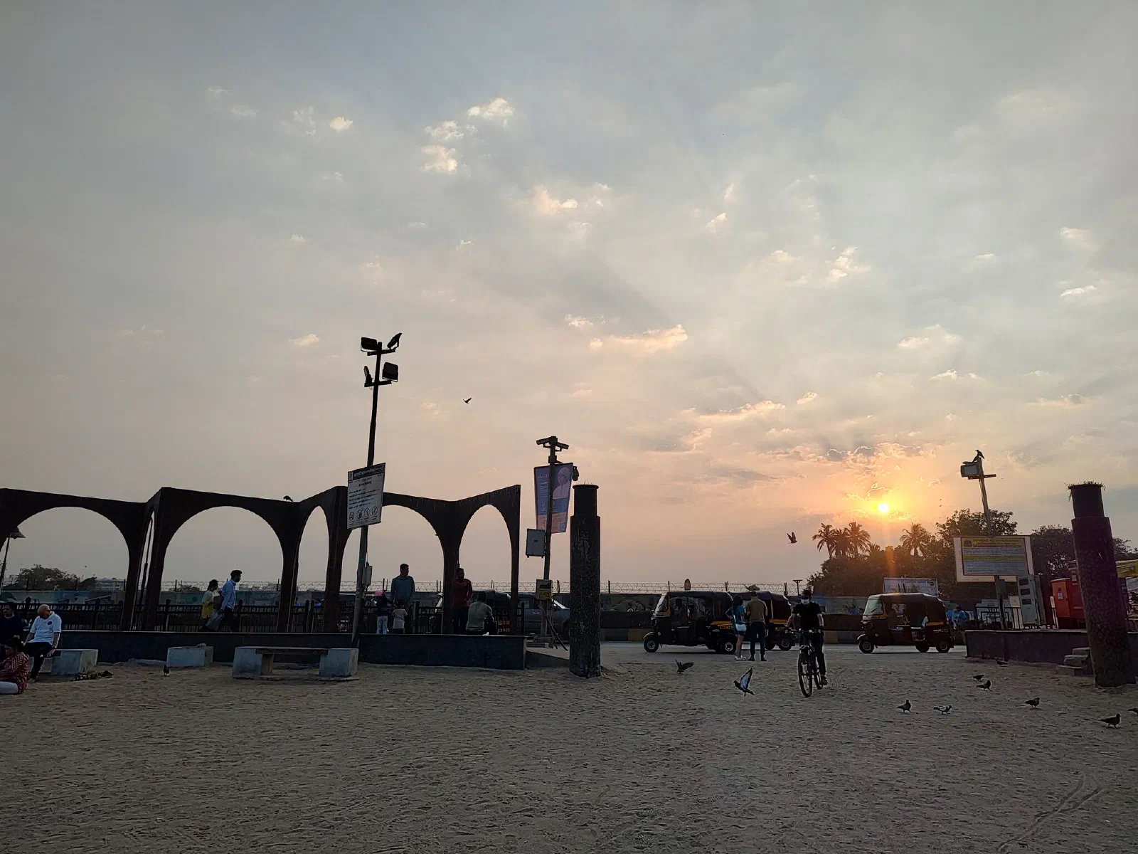 Sunrise captured from Juhu beach.
